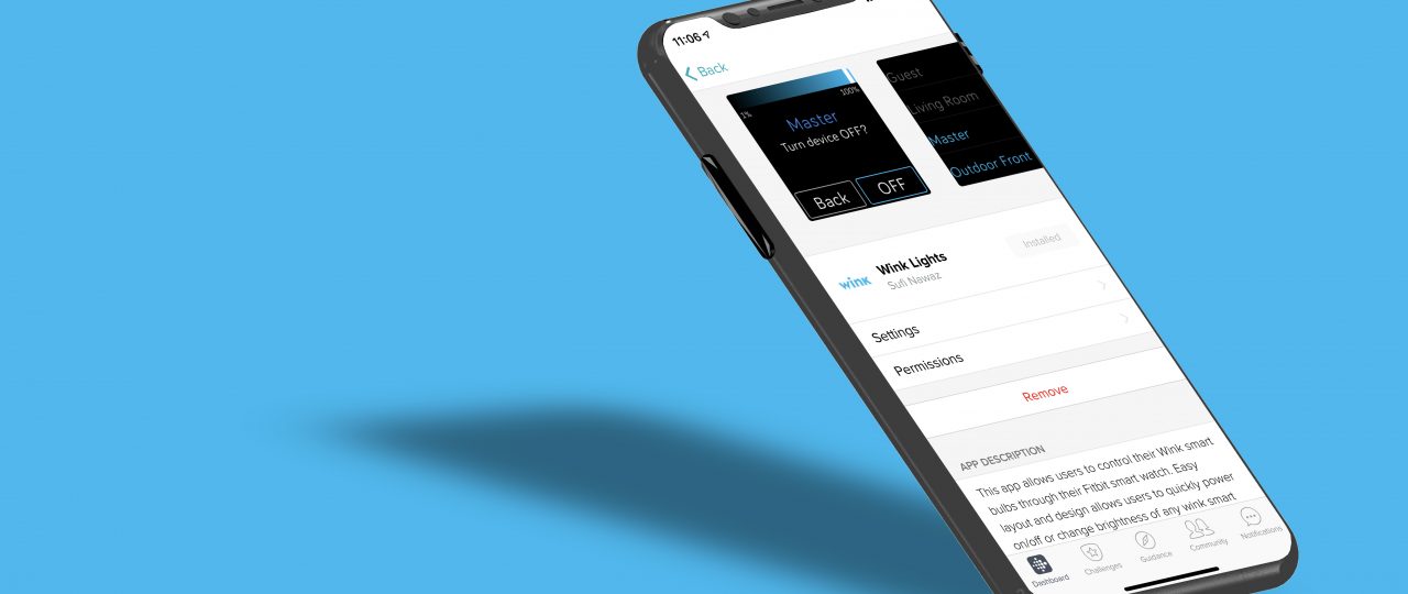 Wink Lights app in Fitbit App Gallery